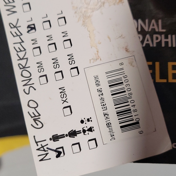 Rash Gaurd Snorkel Shirt Yellow Black Mens Large New National Geographic - Picture 5 of 10